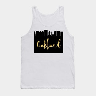 OAKLAND CALIFORNIA DESIGNER SILHOUETTE SKYLINE ART Tank Top